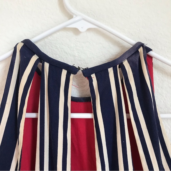 Vintage An Original Lotus Stripped with Designs Dress/Romper size Medium - Picture 8 of 9